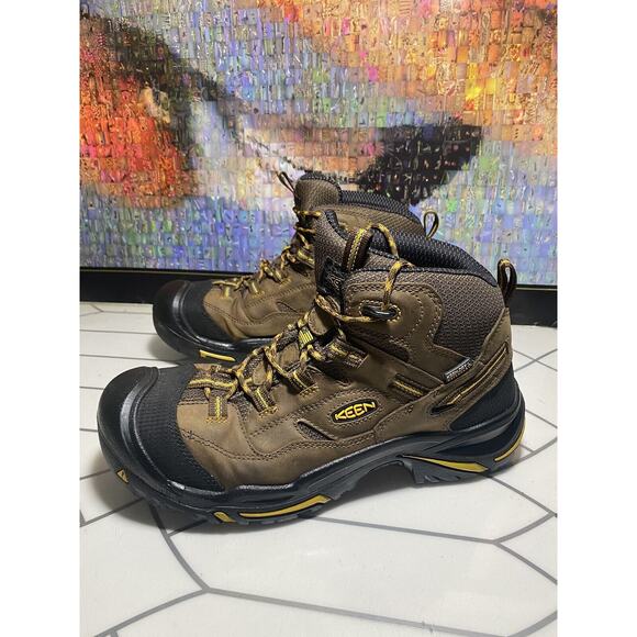 Keen Portland Oregon Brown Waterproof Hiking Men Boot Size 10.5 D - Picture 4 of 12